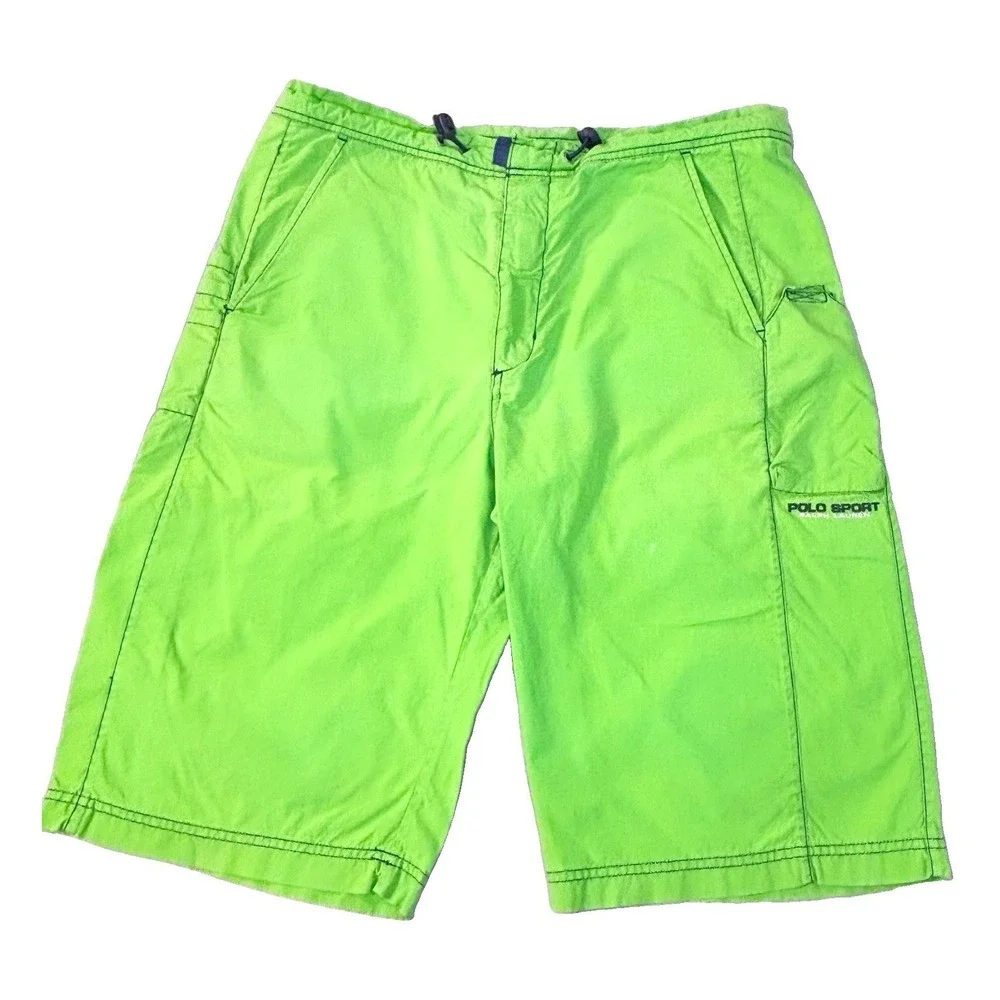 Vintage 90s Ralph Lauren Polo Sport Shorts Men's Large Green